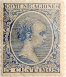 Stamps Spain -  5 céntimos 1889