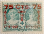 Stamps Spain -  75 sobre 30 céntimos 1927