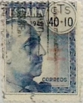 Stamps Spain -  40 céntimos + 10 céntimos 1940