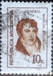 Stamps Argentina -  Intercambio 0,20 usd 10 centavos 1973