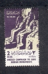 Stamps Egypt -  Campaña de la UNESCO para salvar los monumentos de Nubia