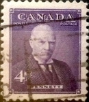 Stamps Canada -  Intercambio 0,20 usd 4 cent 1955