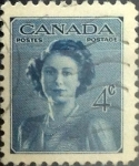 Stamps Canada -  Intercambio 0,20 usd 4 cent 1948