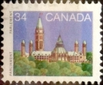 Stamps Canada -  Intercambio 0,20 usd 34 cent 1985