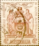 Stamps Australia -  4 pence 1957