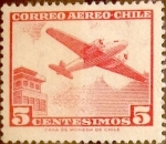 Stamps Chile -  Intercambio 0,20 usd 5 cents. 1964