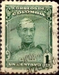 Stamps Colombia -  Intercambio 0,20 usd 1 cents. 1917