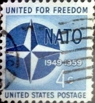 Stamps United States -  Intercambio 0,20 usd 4 cents. 1959