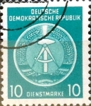 Stamps Germany -  Intercambio 0,25 usd 10 pf. 1954