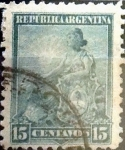 Stamps Argentina -  Intercambio 0,60 usd 15 cents. 1901