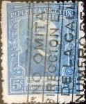 Stamps Argentina -  Intercambio daxc 0,25 usd 5 cents. 1921