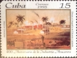 Stamps Cuba -  Intercambio 1,25 usd 15 cents. 1995