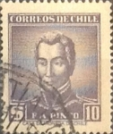 Stamps Chile -  Intercambio 0,20 usd 10 pesos 1956