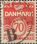 Stamps Denmark -  Intercambio 0,20 usd 70 ore 1972