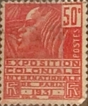 Stamps France -  Intercambio 0,20 usd 50 cents 1930