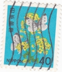 Stamps Japan -  flores