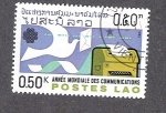 Stamps Laos -  Año Mundial de las Comunicaciones