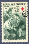 Stamps : Europe : France :  Enfermera de ambulancia (1859)