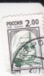 Stamps Russia -  ferrocarril