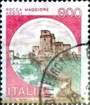 Stamps Italy -  Intercambio 0,75 usd 800 liras 1991