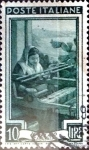 Stamps Italy -  Intercambio 0,20 usd 10 liras 1950