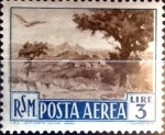 Stamps San Marino -  Intercambio cxrf 0,35 usd 3 l. 1950