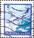 Stamps Yugoslavia -  Intercambio crxf 0,60 usd  5 d. 1990