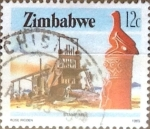 Stamps Zimbabwe -  Intercambio nf4b 0,20 usd 12 cent. 1985