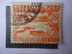 Stamps Peru -  Boca Toma de la Achirana - Río Ica.