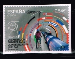 Stamps Spain -  Ciencia  60 años Organización Europea para la investigación Nuclear.