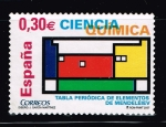 Stamps Spain -  Ciencia Química Tabla periódica de elementos de Mendeleiev