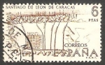 Stamps Spain -  1893 - Plano de Santiago de León de Caracas