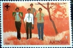 Stamps Antigua and Barbuda -  Intercambio 0,20 usd 1 cent. 1977