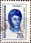 Stamps Argentina -  Intercambio 0,20 usd 70 cent. 1973