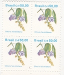 Stamps Brazil -  flores- clitoria