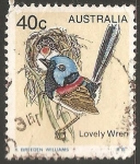 Stamps Australia -  lovely wren