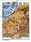 Stamps Mali -  casas Dogon