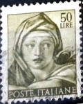 Stamps Italy -  Intercambio 0,20 usd 50 l. 1961