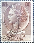 Stamps Italy -  Intercambio 0,20 usd 100 l. 1956