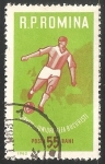 Stamps Romania -  Football player 