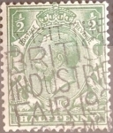 Stamps United Kingdom -  Intercambio 1,10 usd 1/2 p. 1912