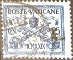 Stamps Vatican City -  Intercambio 0,45 usd 25 cent. 1929