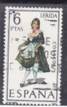 Stamps Spain -  trajes regionales- Lerida (23)