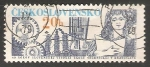 Stamps Czechoslovakia -  Cog Wheels, Transformer and student