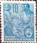 Stamps Germany -  Intercambio 0,20 usd 10 pf. 1955