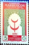 Stamps Spain -  Intercambio cr3f 0,20 usd 5 cents. 1951