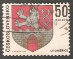 Stamps Czechoslovakia -  Escudo de armas de Litoměřice