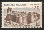 Stamps France -  Castillo de Fougères