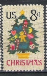 Stamps United States -  1973 Navidad