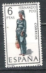 Stamps Spain -  1968 Trajes típicos regionales. nº 17